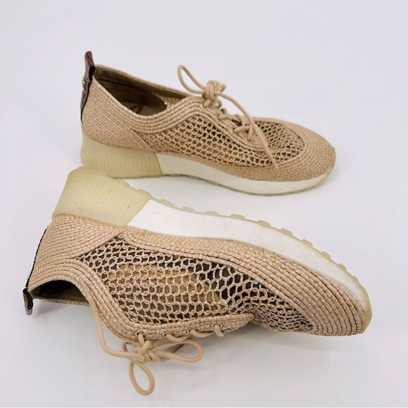 Sam Edelman Sneakers Cream Tan Size 7.5 - Picture 6 of 10